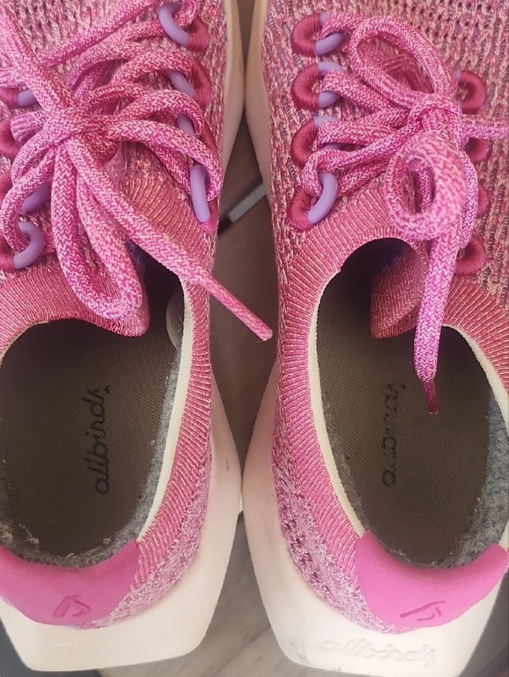 Allbirds Women's Pink Knit Sneakers W9.5